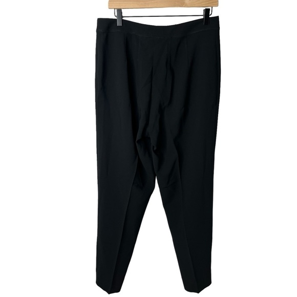 St John Crepe Marocain Straight Leg Diana Pant Black Size 14 - Picture 5 of 6